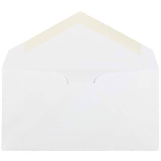 JAM Paper 3.875" x 7.5" White Monarch Commercial Envelopes